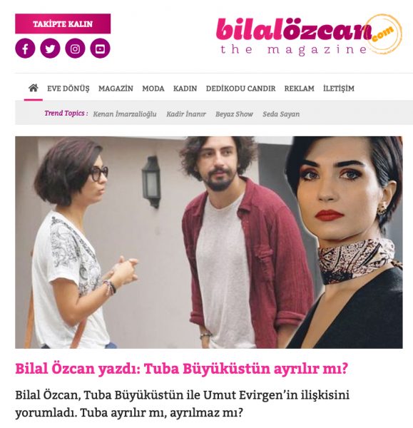Туба Бюйюкюстюн и Умут Эвирген